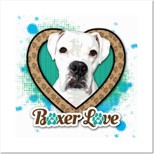 Boxer Love Stylized Posters and Art